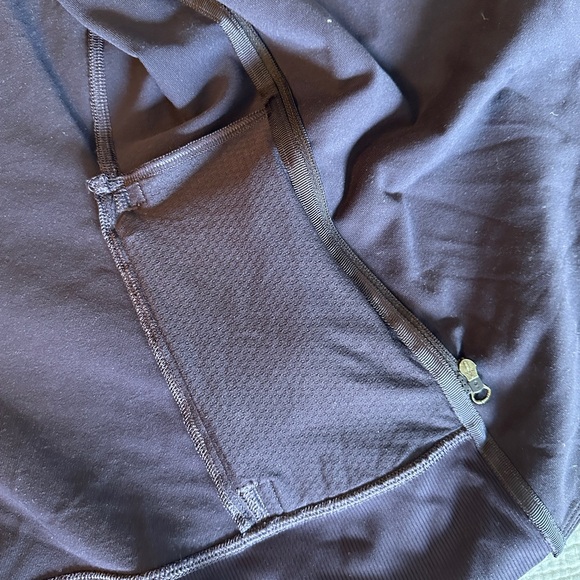 Lululemon Precision Jacket Navy Asymmetrical Zip Up Jacket Size 10 - Picture 5 of 11